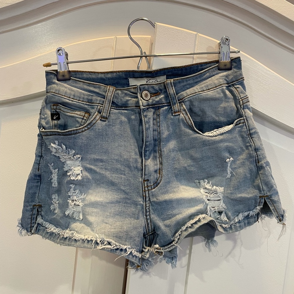 Denim shorts